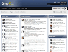 Tablet Screenshot of cross-x.com